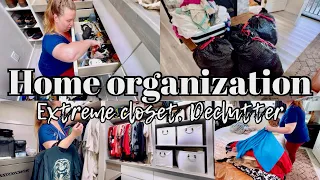 Tired Of The Clutter! Extreme Closet Declutter and Organize