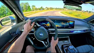 2023 BMW i7 - POV Test Drive (Binaural Audio)