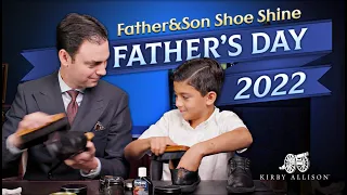 Celebrating Father's Day Shining Shoes With My Son | Father's Day 2022