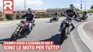 Triumph Speed e Scrambler 400 X: ecco cosa ne pensano gli appassionati