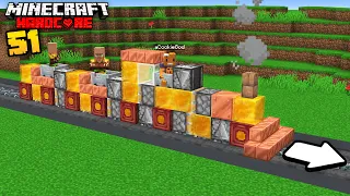 I Built a Working Train in Minecraft Hardcore