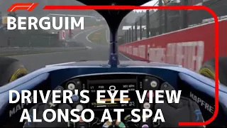 Fernando Alonso's Helmet Cam At Spa | 2021 Game Belgium Grand Prix