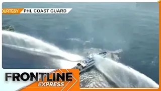 Resupply vessel ng Pilipinas, binangga at binomba ng tubig ng China Coast Guard