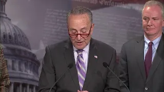 WATCH LIVE: Senate Majority Leader Chuck Schumer, other Democratic Senators holds a press conference