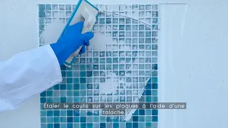 Installation de Mosaïque de Verre pour Piscines