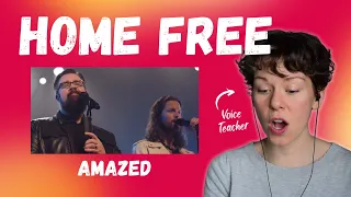 Voice Teacher Reacts to HOME FREE - Amazed