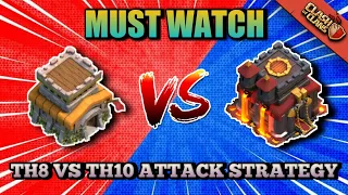 TH8 VS TH10 BEST ATTACK STRATEGY | MUST WATCH | Clash of clans - coc #roadto1k