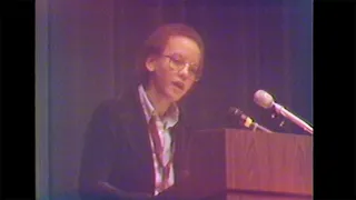 Nikki Giovanni, 1984, reading her poems at San Francisco State —The Poetry Center