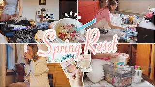 SPRING RESET  Vlog | Schränke räumen | Cleaning Motivation | Tornado Watch | Neues Make-Up testen