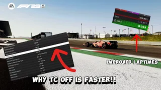 F1 23 | Full Traction Control vs No Traction Control | Hotlap Comparison