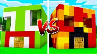 UNSPEAKABLE HOUSE vs PRESTON HOUSE IN MINECRAFT!