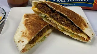 Homemade Taco Bell Crunch Wrap