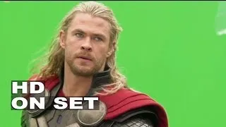 Thor 2: The Dark World: Behind the Scenes with Chris Hemsworth "Thor" (All His Broll) | ScreenSlam