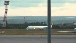 MD-82 Bulgarian Air Charter LZ-LDS (cn 53218) departs Varna airport VAR/LBVN