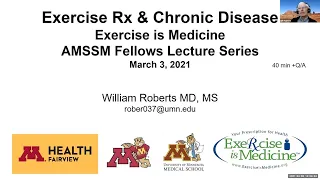 Exercise Rx and Chronic Disease | National Fellow Online Lecture Series