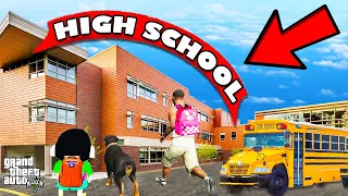 Franklin First Day In NEW HIGH SCHOOL Admission Test By Teacher in GTA 5 | SHINCHAN and CHOP