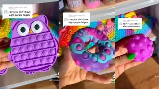 I BET you DONT have 8 PURPLE Fidgets 🤔🤚🏼💜🦄🟣fidget challenge! #fidgettoys #shorts #fidgets