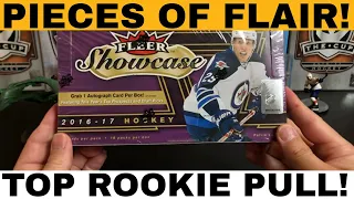Many pieces of flair. Opening 2016-17 Fleer Showcase Hockey Hobby Box!