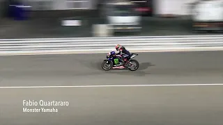 MotoGP Fabio Quartararo Exiting Pitlane + 2 MotoGP Riders at Turn 1 Qatar Test