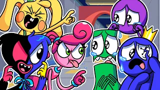 BLUE Vs HUGGY WUGGY!? 🎤 FNF Rainbow Friends Vs Poppy Playtime Animation