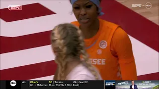 WORDS EXCHANGED After Cameron Brink SWATS Rickea Jackson's Shot! | #2 Stanford Cardinal vs Tennessee