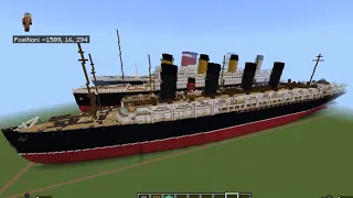 WW1 RMS Lusatania in Minecraft