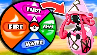 A Wheel Decides Our Pokemon Types, Then We Battle!