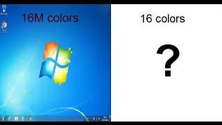 How does Windows 7 look like in 16 colors