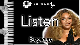 Listen - Beyonce - Piano Karaoke Instrumental