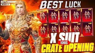 OMG 😳 I GOT X-SUIT IN 10 UC 🔥 Bgmi new X-SUIT crate opening tips | How To Get Ignis X-SUIT in 10 UC