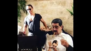 El famoso Chef Nusret Gökçe le cocina al Dictador venezolano Nicolás Maduro y su esposa Cilia Flores