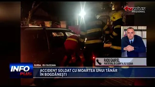 ACCIDENT SOLDAT CU MOARTEA UNUI TÂNĂR ÎN BOGDĂNEȘTI