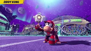 Mario Strikers Battle League - Diddy Kong's Reveal with his (Mario Strikers Charged) Theme