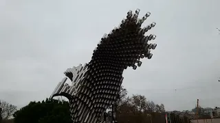 Beşiktaş'a yeni Kartal Heykeli. Geleneksel Mimari Vs. Modernizm- Beşiktaş Football Team Eagle Statue