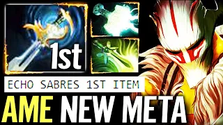 🔥 AME WTF NEW META Juggernaut — Echo Sabres 1st Item MAX AS Imba Build Dota 2 Pro