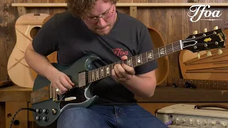 Gibson Murphy Lab 1964 SG Antique Pelham Blue Light Aged played by Milo Groenhuijzen | Demo @ TFOA