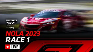 LIVE | Race 1 | NOLA | Fanatec GT World Challenge America Powered by AWS 2023