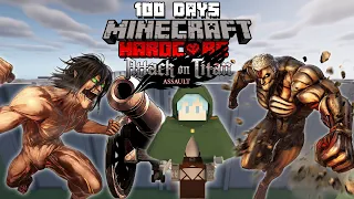 MÌNH SINH TỒN 100 NGÀY TRONG MINECRAFT ATTACK ON TITAN SIÊU KHÓ !!