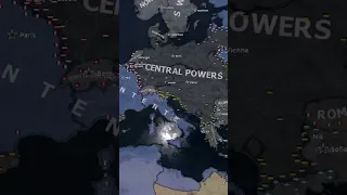 What if Austria-Hungary was competent in WW1 l HOI4 Timelapse
