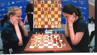 Valentina Gunina ; Gunay Mammadzada.FIDE Womens World Blitz Chess Championship.