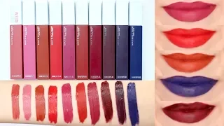 Maybelline SuperStay Matte Ink City Edition Liquid Lipsticks || Review + Lip Swatches