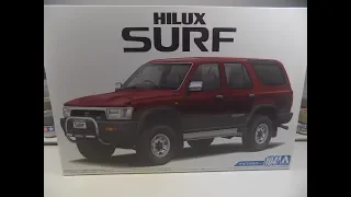 Unboxing Toyota Hilux Surf 1/24 Aoshima