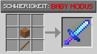 Minecraft im BABY MODUS durchspielen (fast wie cheaten)