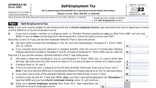 Schedule SE walkthrough (Self-Employment Tax)