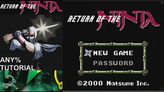 Return of the Ninja GBC Tutorial Any%