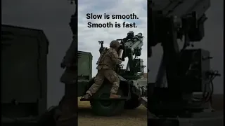 Slow is smooth. Smooth is fast. Artillery drills #artillery