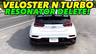 2022 Hyundai Veloster N TURBO Dual Exhaust w/ RESONATOR DELETE!