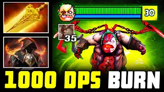 1000 DPS Mid PUDGE RaidBoss — Radiance + Cloak of Flames ROT Dismember Burn Dota 2 Pro