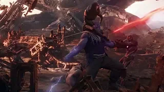 Avengers infinity war IRONMAN,SPIDERMAN,DOCTOR,STRANGE and GALAXY OF THE GUARDIANS fight with THANOS