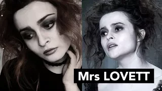 Helena Bonham Carter look | Sweeney Todd Mrs Lovett Makeup Transformation